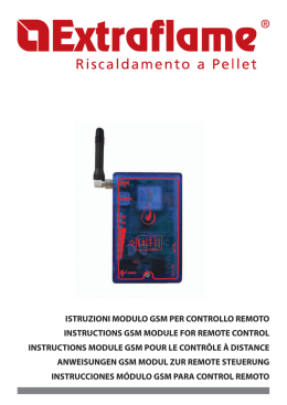istruzioni modulo gsm per controllo remoto instructions