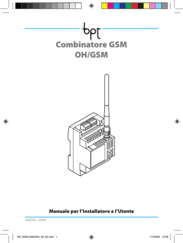istruzioni oh/gsm