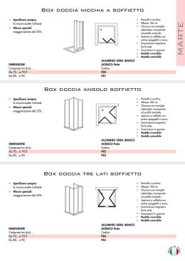 scheda tecnica angolo a soffietto
