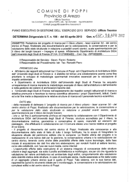 COMUNE DI POPPI Provincie oli Arezzo