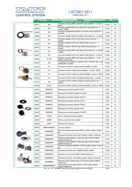 LISTINO 2011