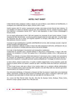 Milan Marriott Fact Sheet IT_July 2012