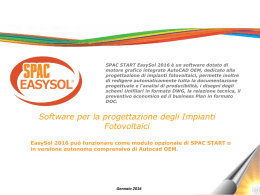 Scopri qui le caratteristiche di SPAC EasySol