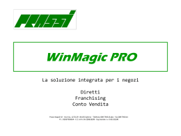 WinMagic PRO - WIN MAGIC - Gestionale, Vendita al Banco, Conto