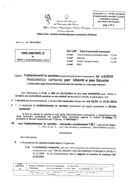 Trattenimento in servizio