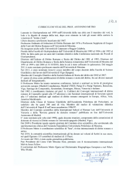 Curriculum Metro