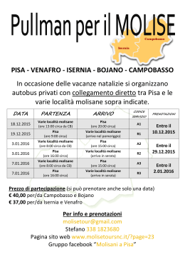 Vedi il volantino - Molise Tour snc