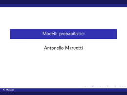 Modelli Probabilistici