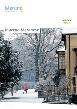 Nella brochure "Inverno Meranese"