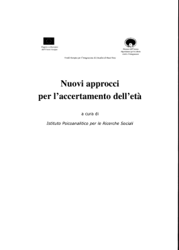Nuovi approcci per l`accertamento dell`et&agrave;