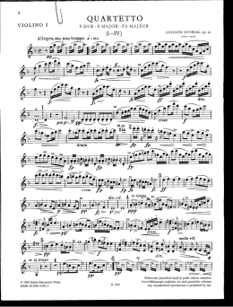 Page 1 QUARTETTO VIOLINO I n` FDUR-FMAjoR