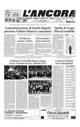 Numero 10 - L`ANCORA edicola