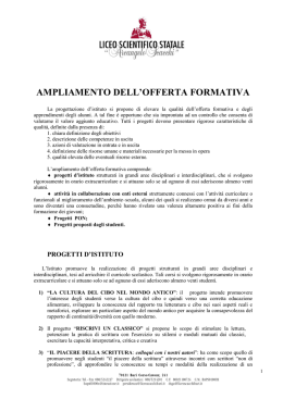 progetti 2013-14 - LiceoScacchiBari.gov.it