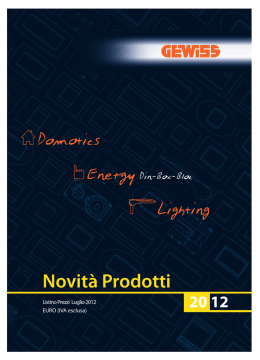 Novit&agrave; Prodotti