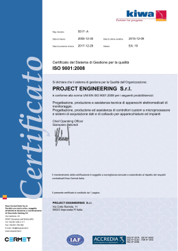 View UNI EN ISO9001 certificate
