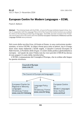 European Centre for Modern Languages – ECML