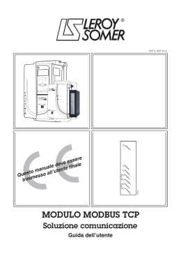 Guida dell`utente Modulo Modbus TCP