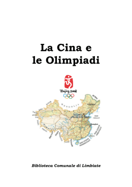 La Cina e le Olimpiadi