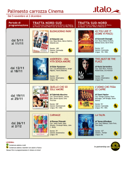 Palinsesto carrozza Cinema