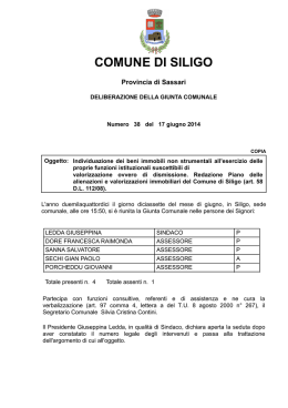 COMUNE DI SILIGO