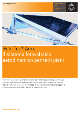 GehrTec® Aero Il sistema fotovoltaico