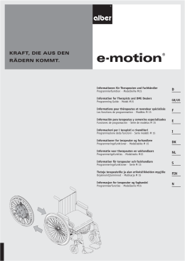 e-motion M15 - Manuale d`Uso