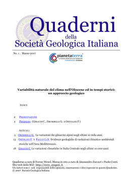quaderni 1 (2007). - Società Geologica Italiana
