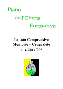 Istituto Comprensivo Montorio &ndash; Crognaleto a. s. 2014/205