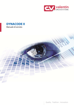 Manuale di servizio: Serie Dynacode II