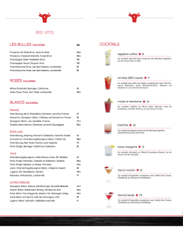 les vins - Houston