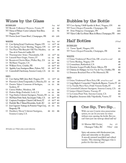 Wine - Oliver & Bonacini Restaurants