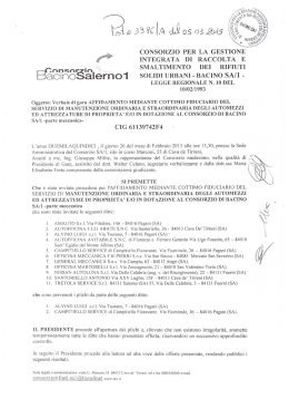 Verbale di aggiudica