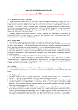 Statuto post Assemblea 28 aprile 2015 (con evidenza