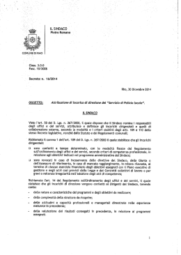 Decreto incarico Dott. Frisone Antonino