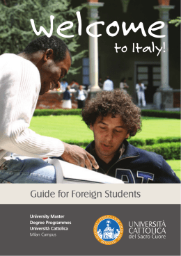 Brochure Guida per studenti stranieri 2012 VERSIONE INGLESE.indd