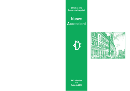 N. 59 Febbraio 2013 - Biblioteca della Camera dei deputati