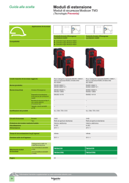 "Moduli di estensione Moduli di sicurezza