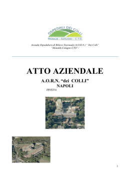 Bozza Atto Aziendale 2011 - Azienda dei Colli - Area-c54