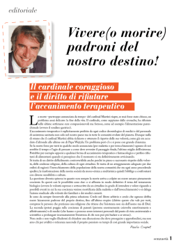 Vivere(o morire) padroni del nostro destino!