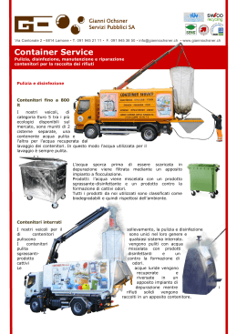 Container Service - Gianni Ochsner Servizi Pubblici SA