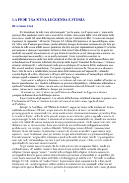 La fede tra mito, leggenda e storia