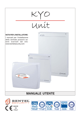 MANUALE UTENTE - Bentel Security