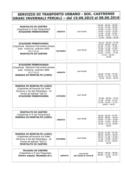 Scarica gli orari del servizio di trasporto urbano invernale(valido dal
