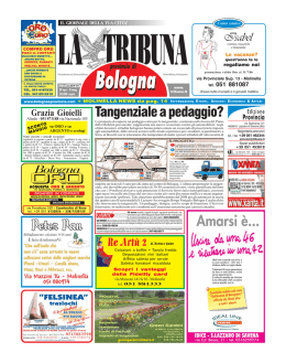 Tangenziale a pedaggio?