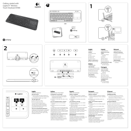 Getting started with Logitech® Wireless Touch Keyboard K400