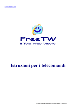 I telecomandi - Free web television project