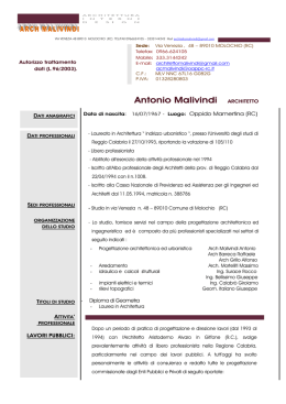 CV Malivindi - Comune di Polistena