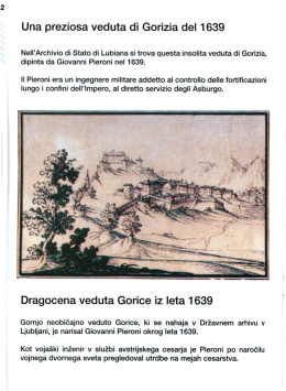 Una preziosa veduta di Gorizia del 1639