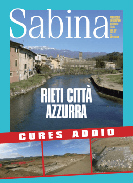 Leggi il PDF della rivista Sabina Magazine Marzo 2012.
