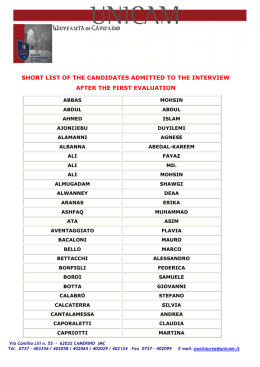 Short List 2013
